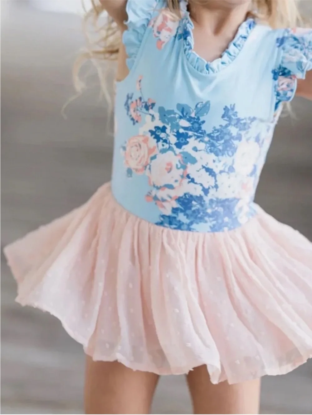 Cheeky Plum Farrah Leotard in Blue Moon